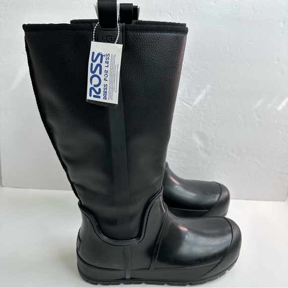 UGG Raincloud Tall Black Winter & Rain Boots Size 12 NWT - Picture 5 of 14